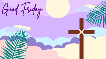 Free Good Friday Aesthetic Background Template to Edit Online