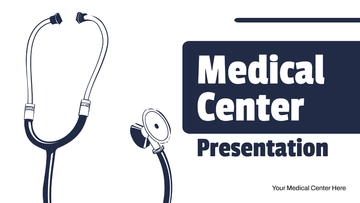 Free Medical Center Presentation Template to Edit Online
