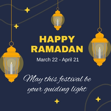 Free Free Ramadan Instagram post Template to Edit Online