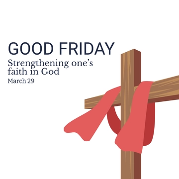Free Good Friday Whatsapp post Template to Edit Online