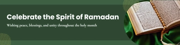 Free Free Ramadan Linkedin Banner Template to Edit Online
