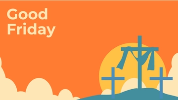 Free Good Friday Drawing Background Template to Edit Online