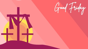 Free Good Friday Gradient Background Template to Edit Online