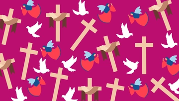 Free Good Friday Pattern Background Template to Edit Online