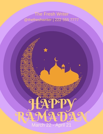 Free Blank Ramadan Flyer Template to Edit Online