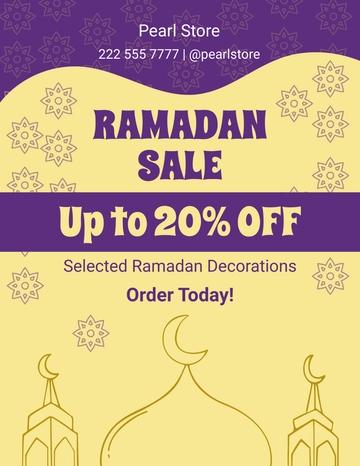 Free Creative Ramadan Flyer Template to Edit Online