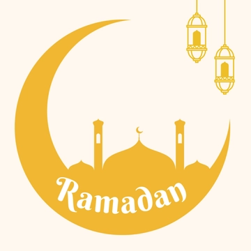 Free Ramadan Flat Design Clipart Template to Edit Online