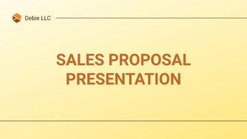 Free Sales Proposal Presentation Template to Edit Online