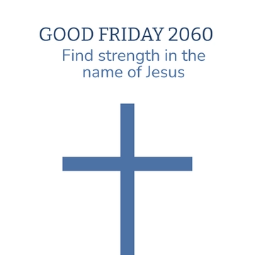 Free Good Friday Instagram Ads Template to Edit Online