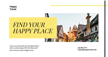 Free Travel & Tourism Facebook Post Template to Edit Online