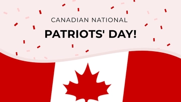 Free National Patriots' Day Clipart Background Template to Edit Online