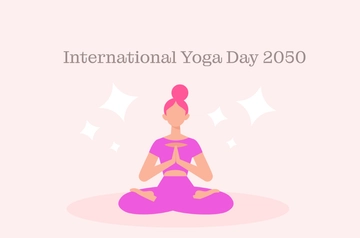 Free International Yoga Day Banner Template to Edit Online