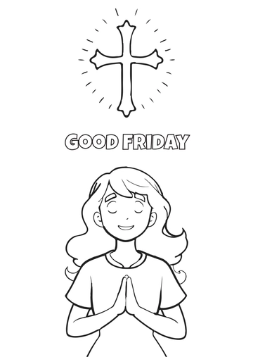 Free Good Friday Cartoon Drawing Template to Edit Online | Template.net