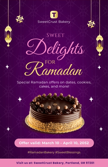 Ramadan Advertisement Poster Template - Edit Online & Download
