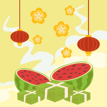 Free Tet New Year Clipart Template to Edit Online