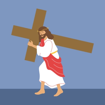 Free Good Friday Cartoon Clipart Template to Edit Online