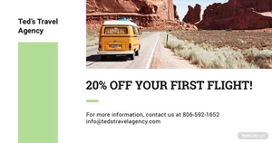 Travel Agency Facebook Post Template