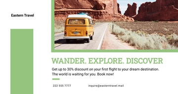 Free Travel Agency Facebook Post Template to Edit Online