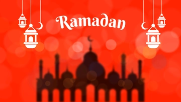 Free Ramadan Blur Background Template to Edit Online