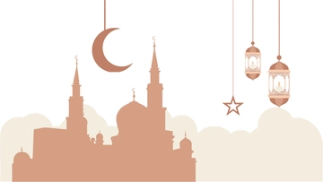 Free Ramadan Light Background Template to Edit Online