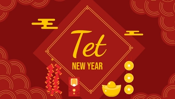 Free Tet New Year Design Background Template to Edit Online