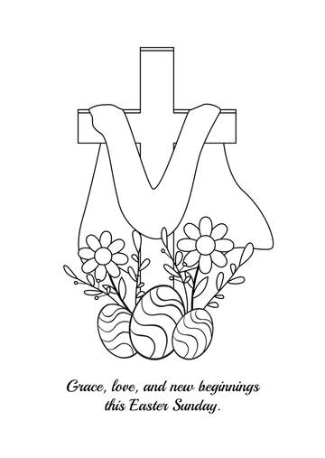 Free Easter Drawing Template to Edit Online
