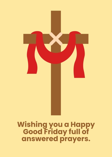Free Good Friday Wishes Template to Edit Online
