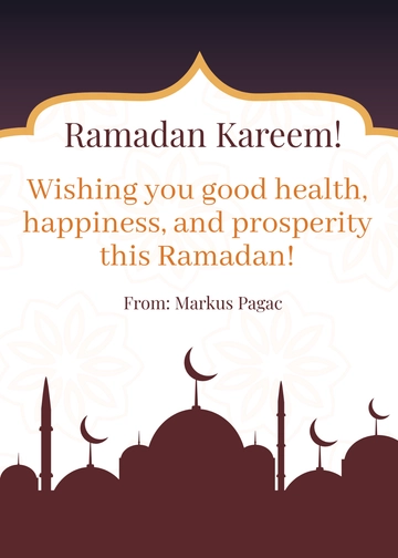 Ramadan Wishes Template - Edit Online & Download