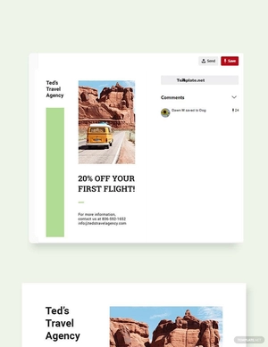 Travel Agency Pinterest Pin Template