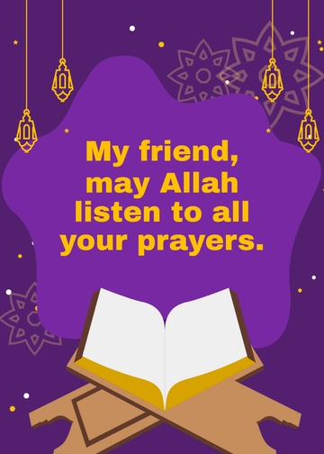 Free Ramadan Wishes For Friend Template to Edit Online