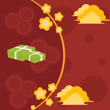 Free Tet New Year Clipart Template to Edit Online