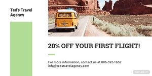 Travel Agency Twitter Post Template