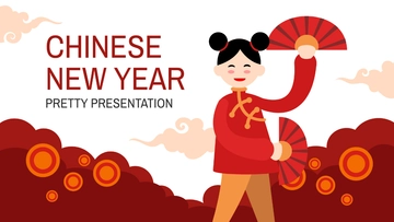 Free Pretty Chinese New Year Presentation Template to Edit Online