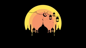 Free Ramadan Clipart Background Template to Edit Online