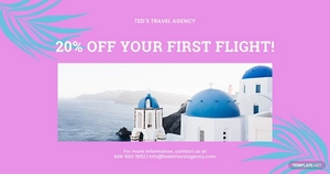 Minimal Travel Facebook Post Template