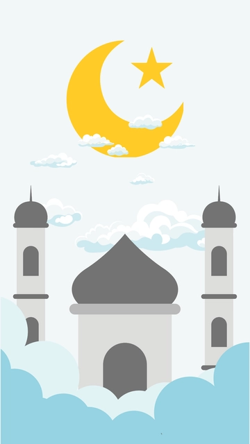 Free Ramadan iPhone Background Template to Edit Online