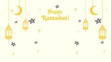 Free Ramadan Zoom Background Template to Edit Online