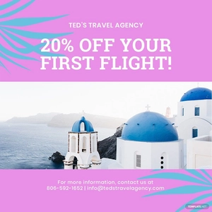 Minimal Travel Instagram Post Template