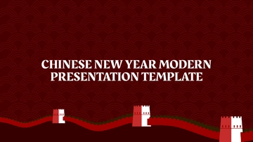Free Modern Chinese New Year Presentation Template to Edit Online