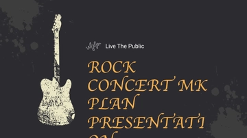 Free Rock Concert Mk Plan Presentation Template to Edit Online