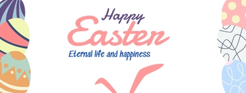 Free Easter Facebook Cover Banner Template to Edit Online