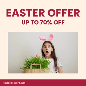 Free Easter Instagram Ads Template to Edit Online