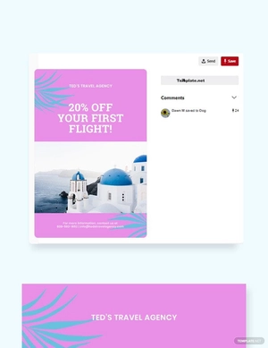 Minimal Travel Pinterest Pin Template