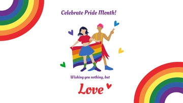 Free Pride Month Wishes Background Template to Edit Online