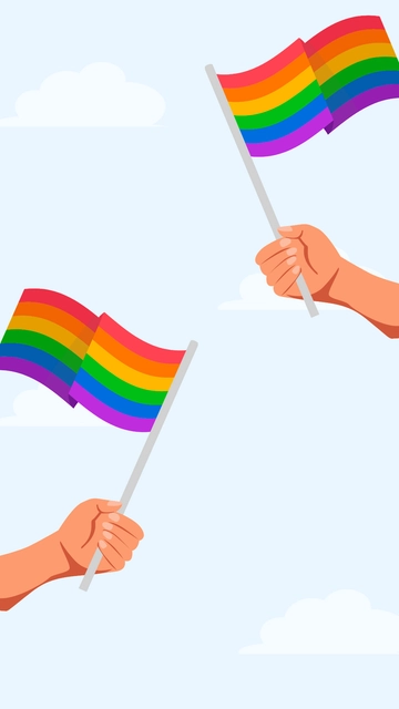 Free Pride Month iPhone Background Template to Edit Online