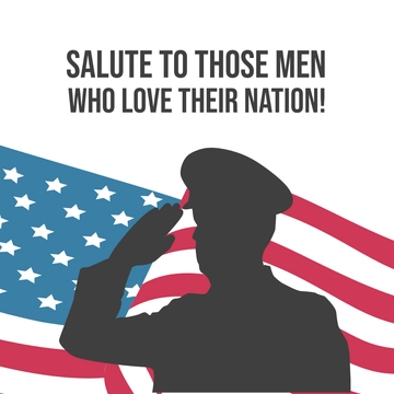 Free Patriots' Day Message Clipart Template to Edit Online