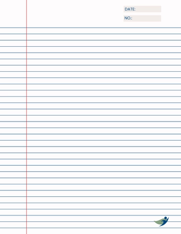 Free School Notebook Paper Template to Edit Online