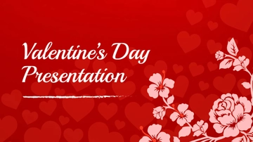 Free Modern Valentine's Day Presentation Template to Edit Online