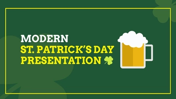 Free Modern St. Patrick's Day Presentation Template to Edit Online