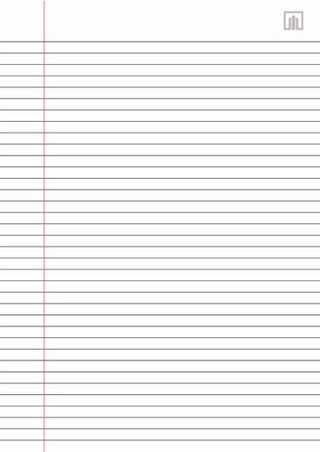 Free A4 Size College Lined Paper Template to Edit Online